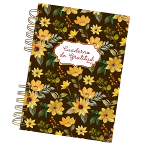 Cuaderno de Gratitud Flores Amarillas